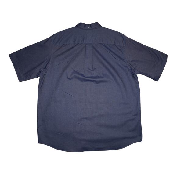 Duluth Trading Co. 2XLT Heavy-Duty Work Button-Down Shirt Navy Cotton - Picture 2 of 7